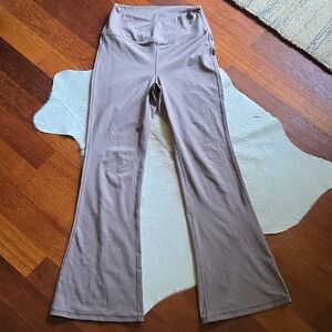 Velocity Neutral Taupe Active Leggings with Logo